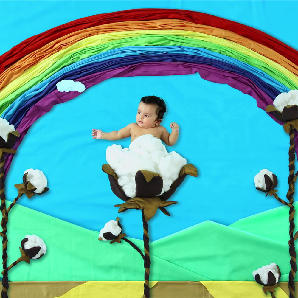 Rainbow Children Hospital advertisement for TV in Mixmedia style